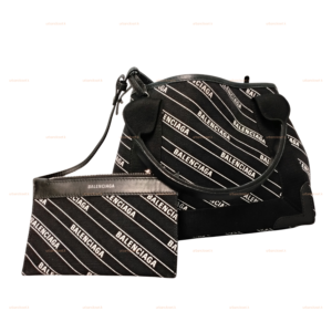 Balenciaga Navy Canvas Tote Bag