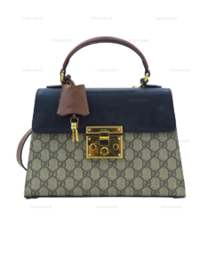 GUCCI GG SUPREME PADLOCK TOP HANDLE BAG – BEIGE/EBONY, BLACK & BROWN
